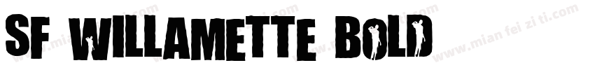 SF Willamette Bold字体转换